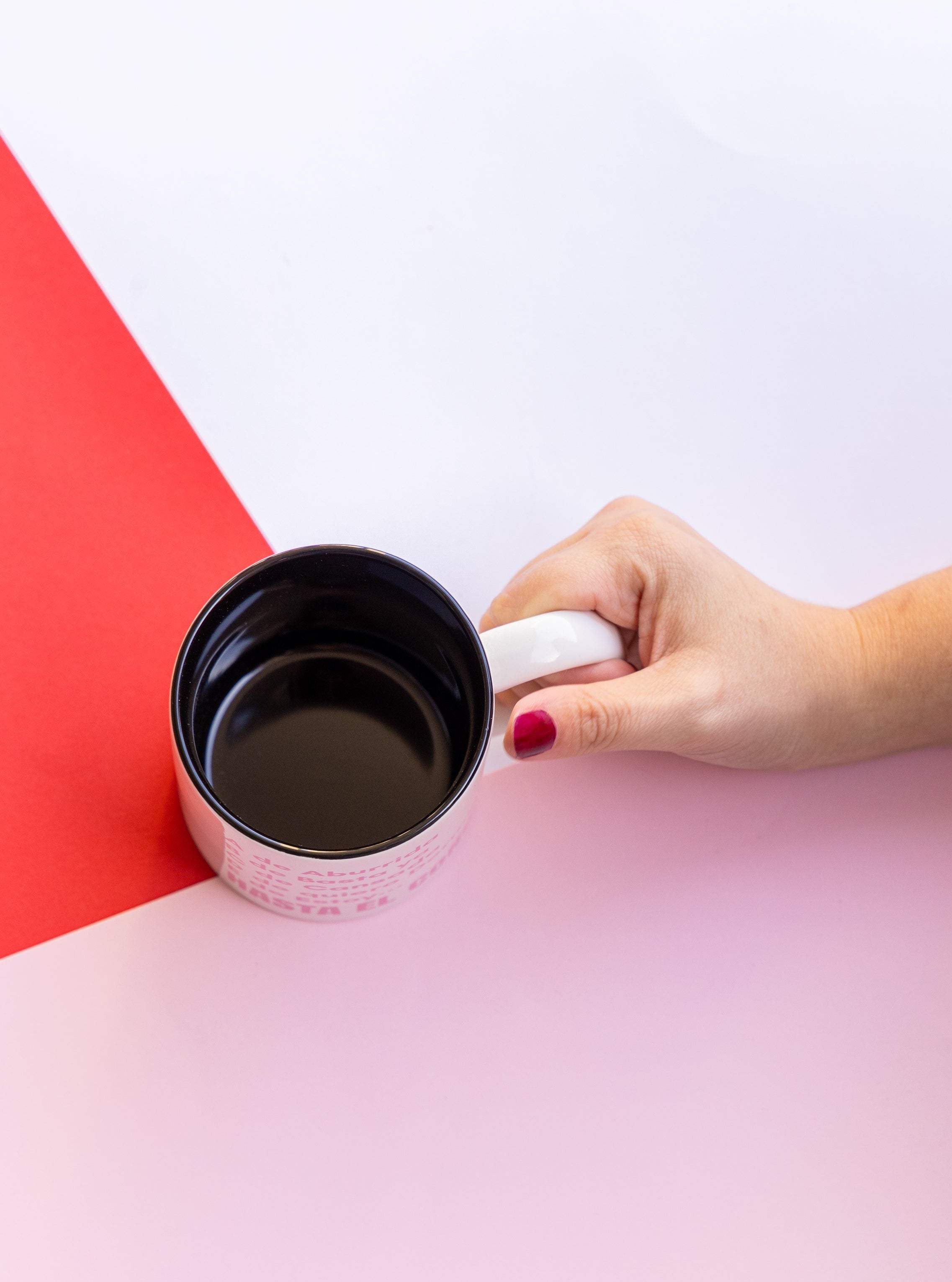 Taza hasta el coño con el interior negro