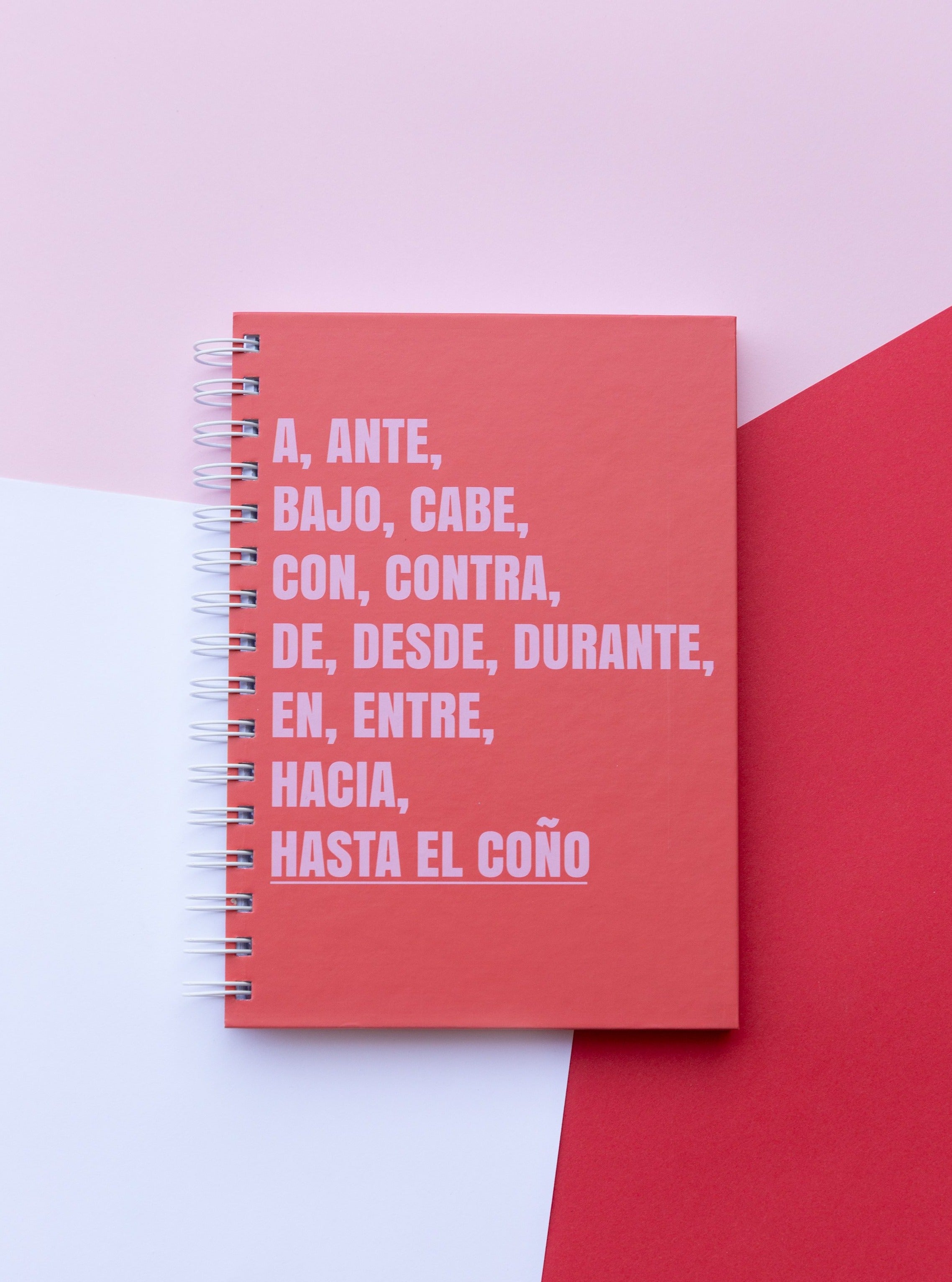 Cuaderno a, ante, bajo...y Hasta el Coño